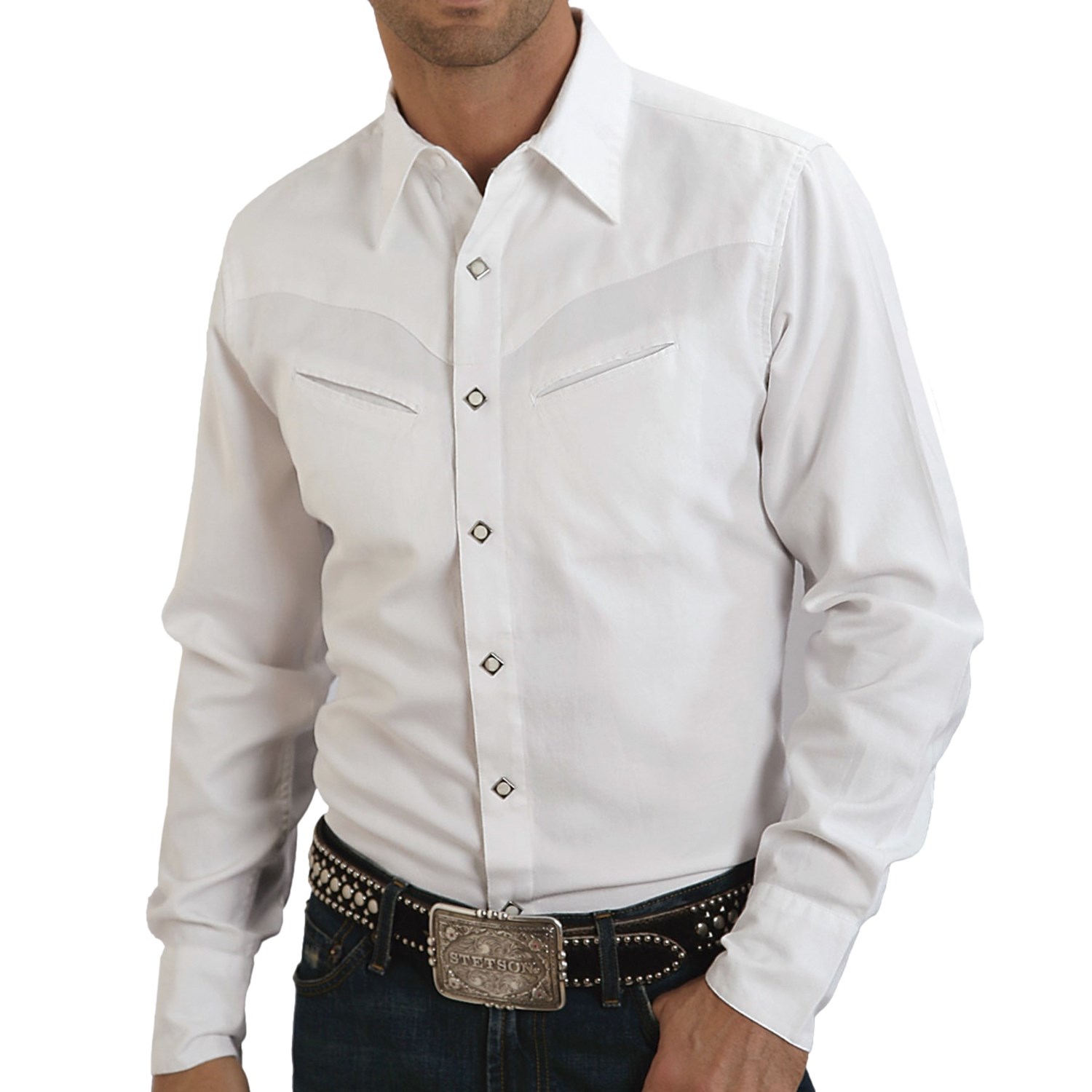 Stetson Garment-Washed Duck Solid Shirt - Snap Front, Long Sleeve (For ...