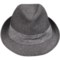 6638F_3 Stetson Woven Fedora Hat - Linen-Cotton (For Men)