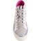 4AMWU_2 Steve Madden Girls Silver Glossy High-Top Sneakers
