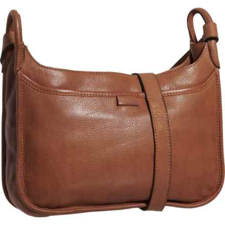 Stichwell East-West Crossbody Bag - Leather (For Women) in Brandy