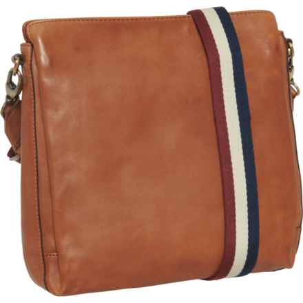 Stichwell Plain Big North-South Crossbody Bag - Leather (For Women) in Tan