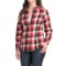 275GK_2 Stillwater Supply Co . Bold Stripe Flannel Shirt - Velvet Trim, Long Sleeve (For Women)