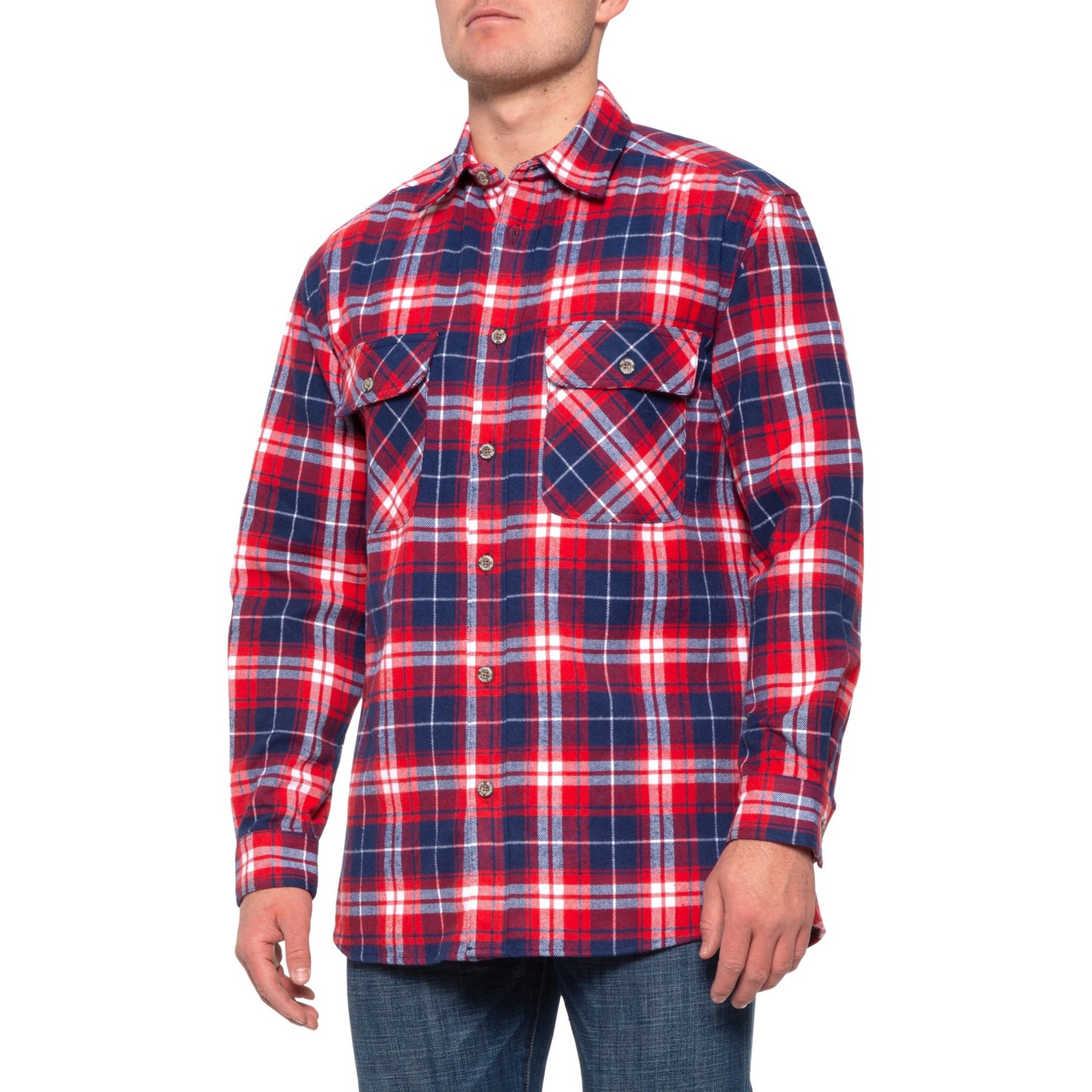 Stillwater Supply Co Brawny Flannel Shirt (For Big and Tall Men) - Save 62%