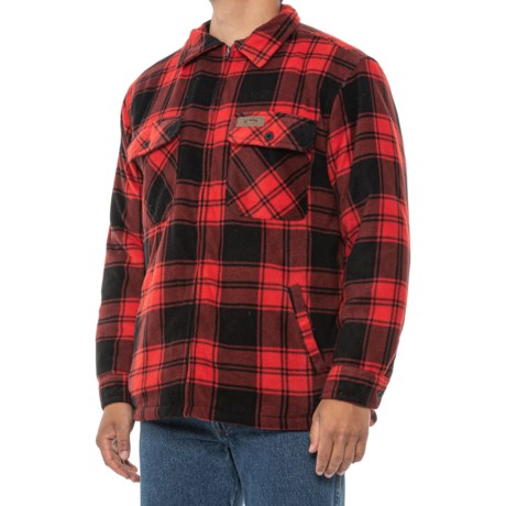 red sherpa lined jacket