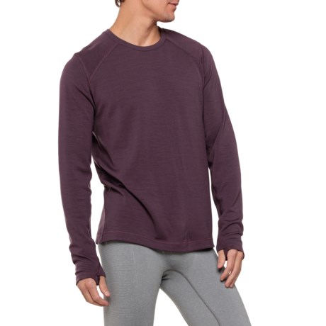 Stio Basis PeakWool Midweight Base Layer Top - Merino Wool, Long Sleeve in Huckleberry Jam