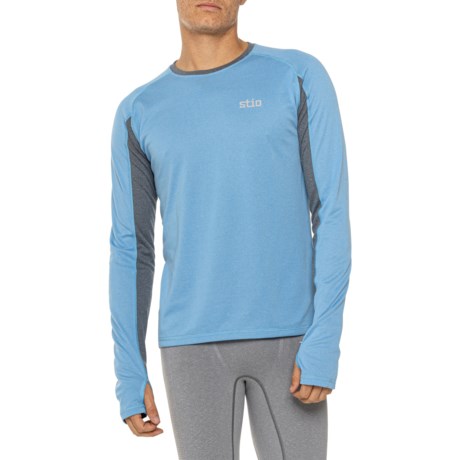 Stio Basis Polartec Power Wool® Midweight Base Layer Top - Wool, Long Sleeve in Altitude/Midnight Hour