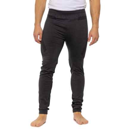 Stio Basis Seamless Midweight Base Layer Tights in Boundary Black Heather