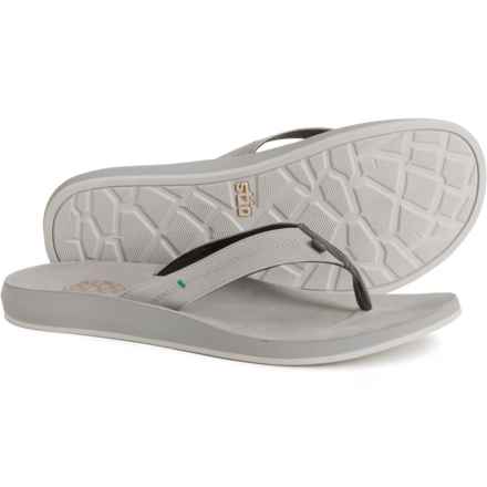 Stio Bircher Flip-Flops - Leather (For Men) in Alloy