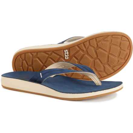 Stio Bircher Flip-Flops - Leather (For Women) in Mountain Shadow