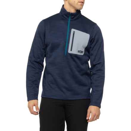 Stio Gannett Peak Jacket - Zip Neck in Mountain Shadow
