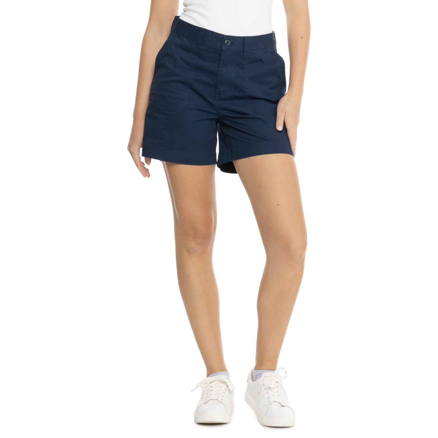 ショートパンツ Siyazu SIPT7076 Cabra Belt Color Shorts_Blue Girl's blue stretch denim belted shorts Okaïdi & Obaïbi