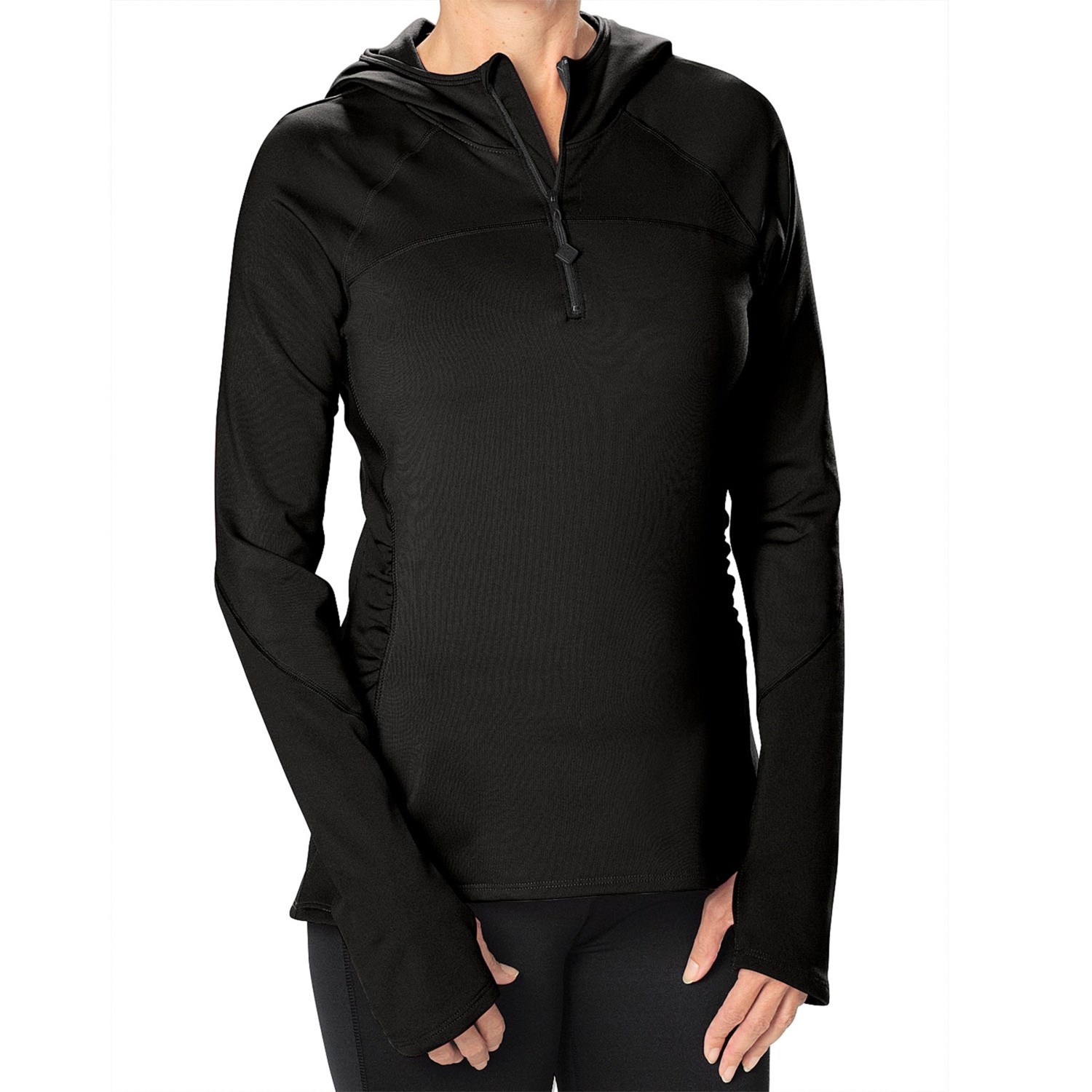 Stonewear Designs Alpha Fleece Hoodie (For Women) in Black