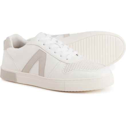 Strauss + Ramm The Court Lace-Up Sneakers (For Men) in White/Offwhite