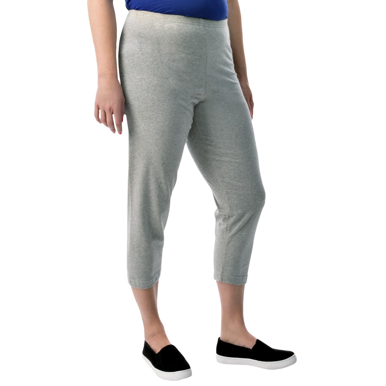 Stretch Cotton Capris (For Plus Size Women) - Save 64%