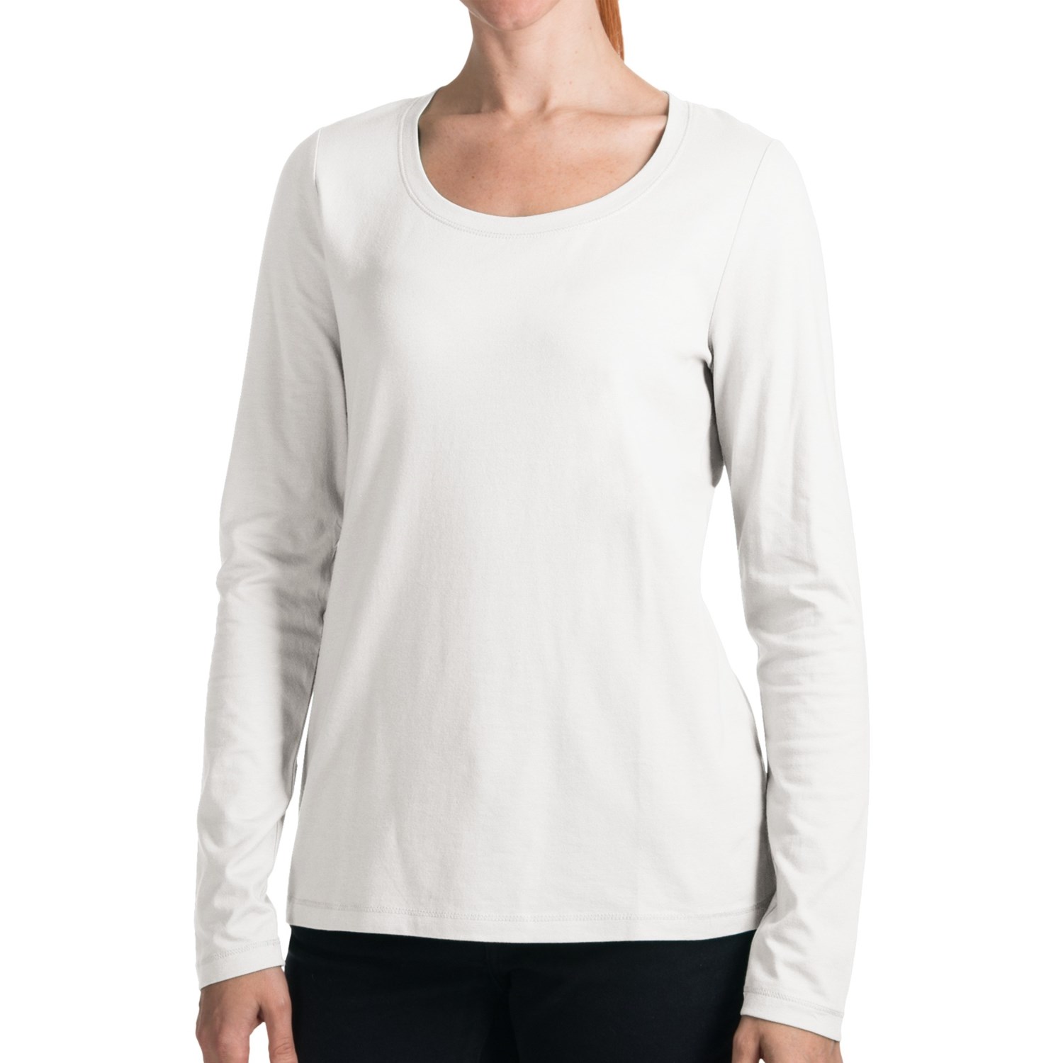 Stretch Cotton Knit Shirt (For Women) 6203W 68