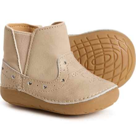 Stride Rite Girls Gigi Boots - Leather in Taupe