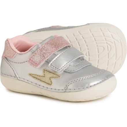 Stride Rite Infant Boys and Girls Kennedy Shoes - Leather in Silver Multi