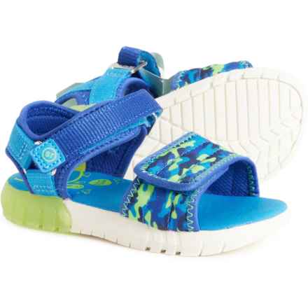 Stride Rite Little Boys Light-Up Kitt Sandals in Blue