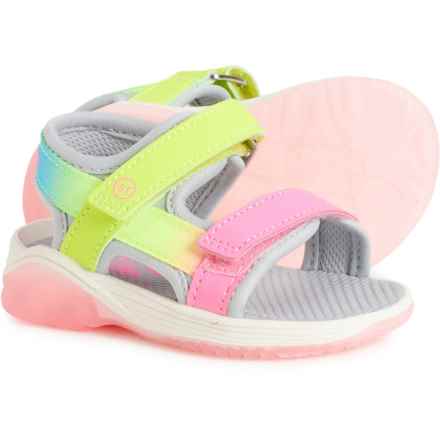 Stride Rite Little Girls Asher Light-Up Sandals in Pink
