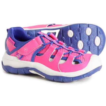 Stride Rite Little Girls Wade 2.0 Sport Sandals in Hot Pink