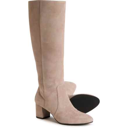 Stuart Weitzman Ariana 60 Zip Boots - Suede (For Women) in Topo