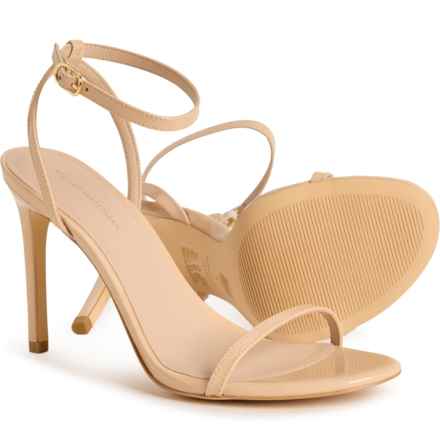 Stuart Weitzman Dancer 95 Sandals - Patent Leather (For Women) in Golden Beige