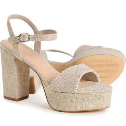 Stuart Weitzman DCR Pearl Platform Sandals (For Women) in Natural.