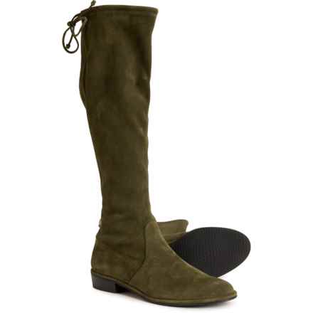 Stuart Weitzman Made in Spain Kneezie City Boots - Suede (For Women) in Hunter