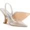 Stuart Weitzman Made in Spain STRT XCRV 100 Slingback Heels - Leather (For Women) in Silver/Clear