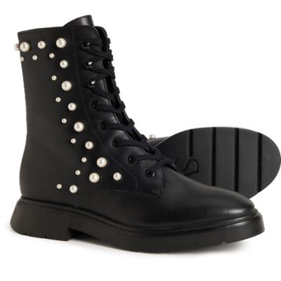 (取寄) スチュアート ワイツマン レディース パール ブーティ Stuart Weitzman women Mcknzee Pearl Booties (For Women)  Black Stuart Weitzman Mcknzee Pearl Booties (For Women) - Save 46%