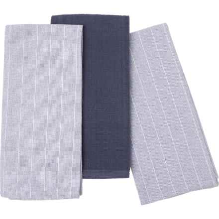Studio Belle Stonewashed Terry Kitchen Towels - 3-Pack, 18x28” in Indigo