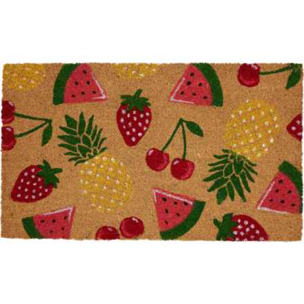 Studio Belle Tropical Fruits Coir Door Mat - 20x34” in Multi