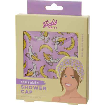 Studio Dry Banana Reusable Shower Cap - Waterproof in Multi