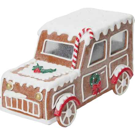 SUGARPLUM DREAMS Gingerbread LED Light-Up Car - 12.5” in Multi