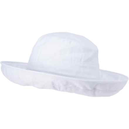 Sun N Sand Up Brim Sun Hat - UPF 50+ in White