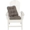74XHP_2 Sunbrella by Austin Horn Outdoor Chair Cushions - 2-Pack, 16x16”, Dove