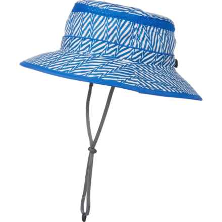 Sunday Afternoons Fun Bucket Hat - UPF 50+ (For Boys and Girls) in Blue Electric Stripe