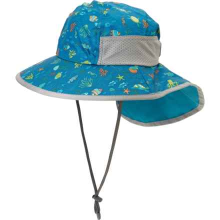 Sunday Afternoons Fun Bucket Hat - UPF 50+ (For Boys) in Ocean Life