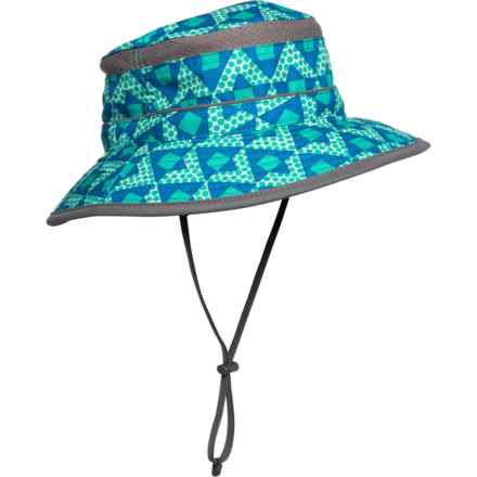Sunday Afternoons Little Boys and Girls Fun Bucket Hat - UPF 50+ in Blue Dotamids