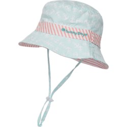 Sunny Dayz Anchor Reversible Bucket Hat - UPF 50+ (For Toddler Girls) in Green