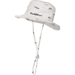 Sunny Dayz Bucket Hat - UPF 50+ (For Toddler Boys) in White