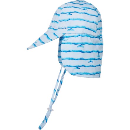Sunny Dayz Whale Stripe Sun Hat - UPF 50+ (For Infant Boys) in Blue