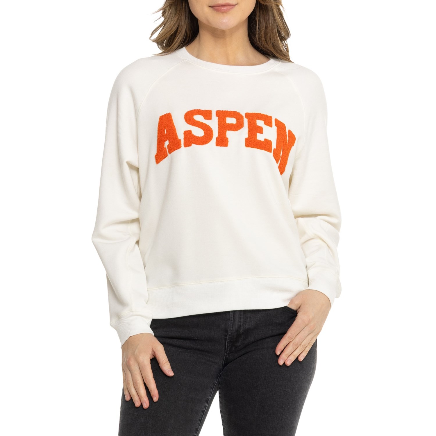 SUNNY SIDE BY SUNDRY Chenille Aspen Sweatshirt - Save 44%