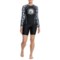 Sunseeker Camo Rock Rash Guard and Swim Shorts Set - Long Sleeves in Black