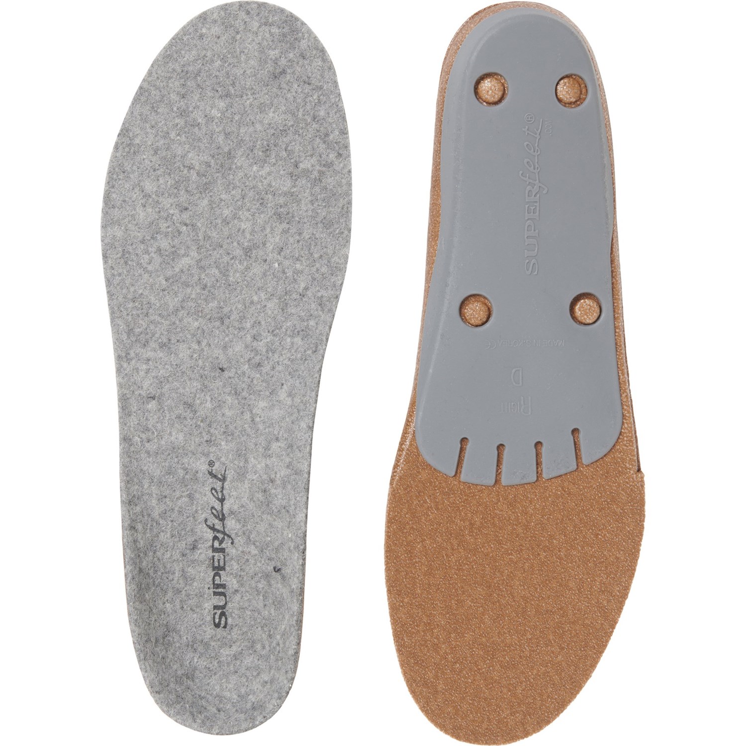 Superfeet Merino Grey Premium Insoles (For Women and Men) Save 46