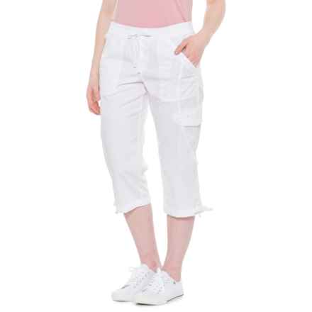 Supplies by UNIONBAY Harriet Crop Capris in White