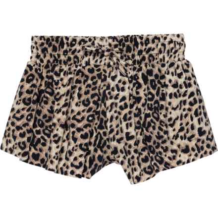 SUZETTE Big Girls Fly Away Shorts - Built-In Liner in Leopard