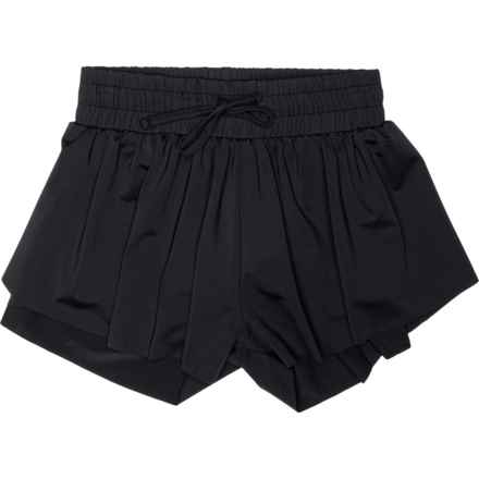 SUZETTE Big Girls Flyaway Shorts - Built-In Shorts in Black