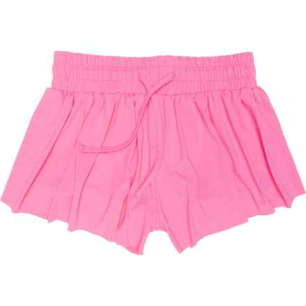 SUZETTE Big Girls Flyaway Shorts - Built-In Shorts in Bubble Gum Pink