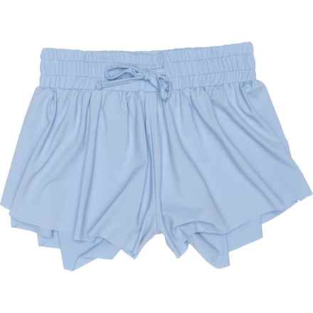 SUZETTE Big Girls Flyaway Shorts - Built-In Shorts in Chambray Blue